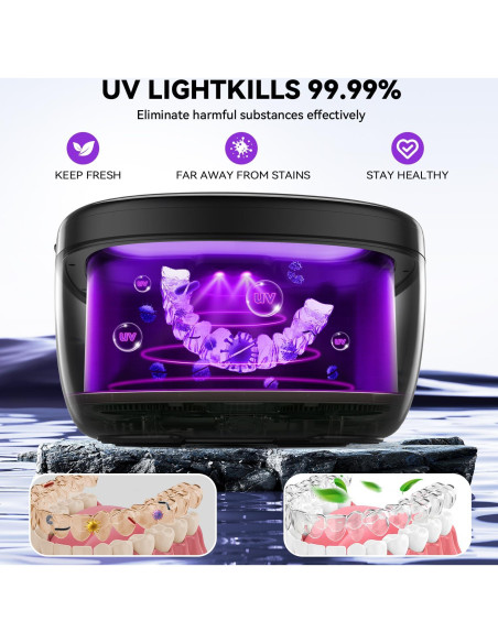 Limpiador Ultrasónico BEKOMIYA 150ML para Dentaduras y Joyería