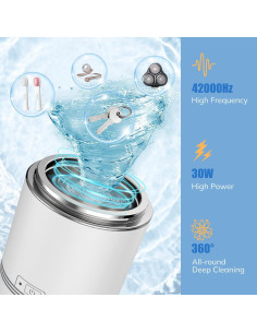 Limpiador Ultrasónico LifeBasis D-1800 220ml para Joyería y Dentaduras 2