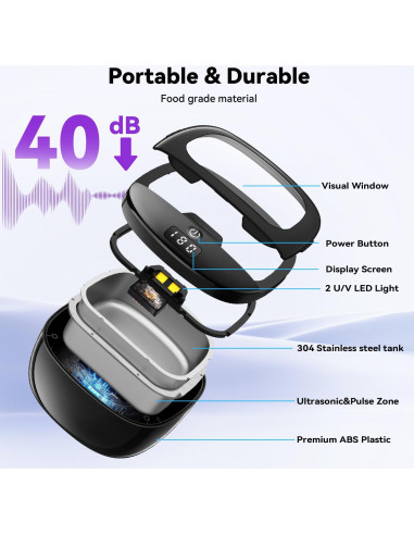 Limpiador Ultrasónico BEKOMIYA 150ML para Dentaduras y Joyería