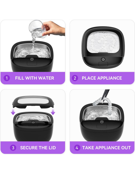 Limpiador Ultrasónico BEKOMIYA 150ML para Dentaduras y Joyería