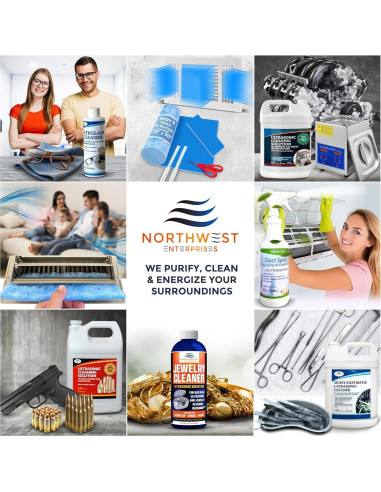 Limpiador Ultrasónico de Dentaduras Northwest 473ml - Fórmula Multi-Enzimática