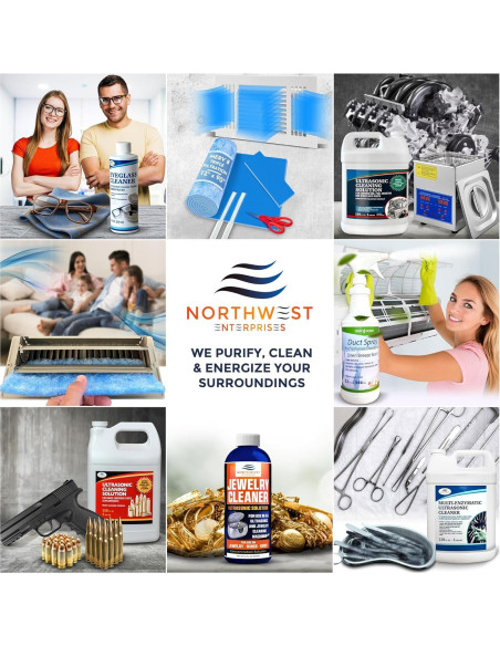 Limpiador Ultrasónico de Dentaduras Northwest 473ml - Fórmula Multi-Enzimática