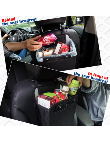 Bolsa de Basura para Auto AMEIQ 7.9L Portátil Negra