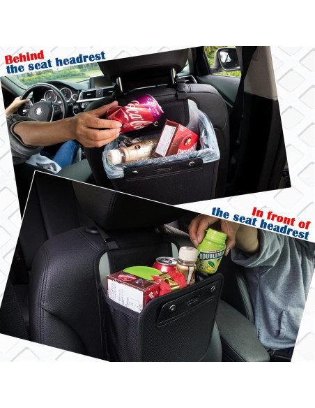 Bolsa de Basura para Auto AMEIQ 7.9L Portátil Negra