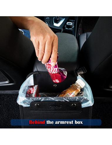 Bolsa de Basura para Auto AMEIQ 7.9L Portátil Negra