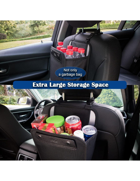 Bolsa de Basura para Auto AMEIQ 7.9L Portátil Negra