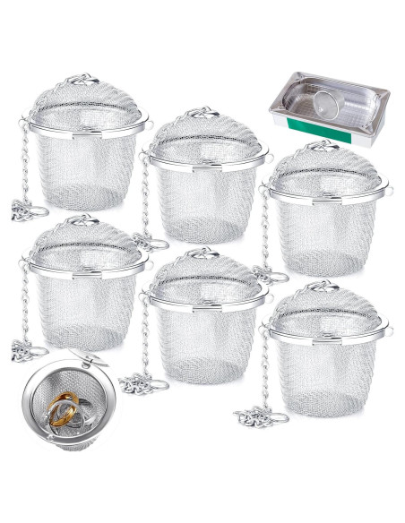 6 Cestas de Limpieza Ultrasónica Acero Inoxidable Potchen