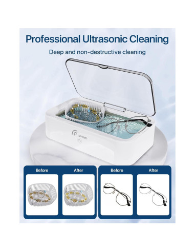 Limpiador Ultrasónico Loocam 600ml con Solución 120ml