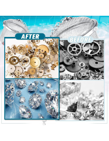 6 Cestas de Limpieza Ultrasónica Acero Inoxidable Potchen