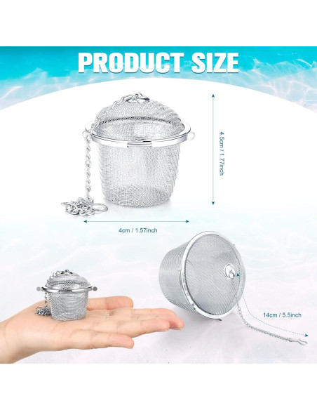 6 Cestas de Limpieza Ultrasónica Acero Inoxidable Potchen