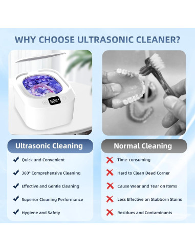 Limpiador Ultrasónico de Joyería y Dentaduras Sugar Swan 220ML