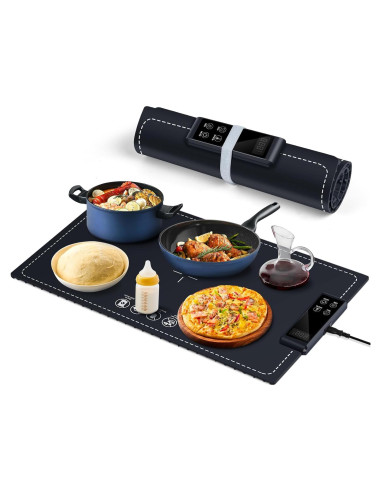 Alfombrilla Calentadora de Comida PIGLOG 61x38 cm Azul Oscuro