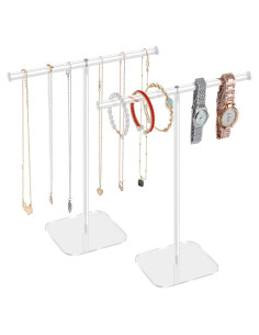 Soporte de Joyería Aredpoook 2 Torres Acrílico Transparente