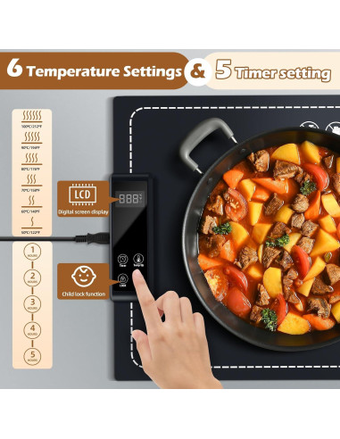 Alfombrilla Calentadora de Comida PIGLOG 61x38 cm Azul Oscuro