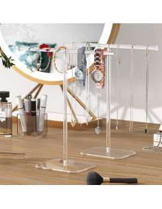 Soporte de Joyería Aredpoook 2 Torres Acrílico Transparente 2
