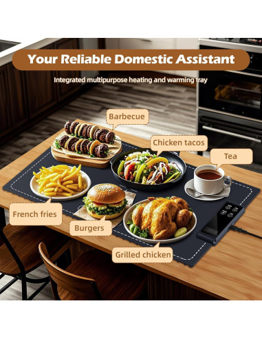 Alfombrilla Calentadora de Comida PIGLOG 61x38 cm Azul Oscuro