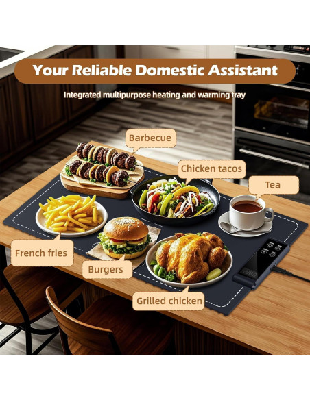 Alfombrilla Calentadora de Comida PIGLOG 61x38 cm Azul Oscuro