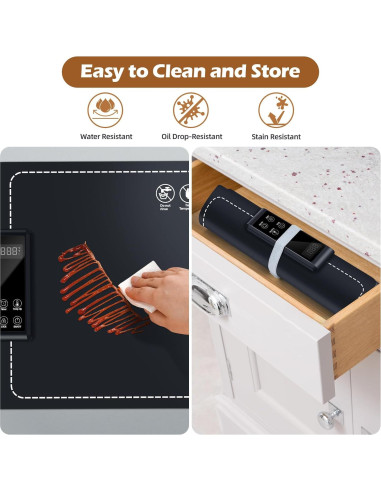 Alfombrilla Calentadora de Comida PIGLOG 61x38 cm Azul Oscuro