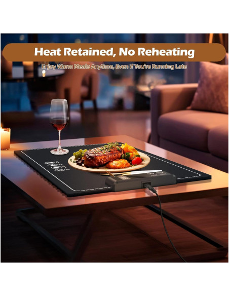 Alfombrilla Calentadora de Comida PIGLOG 61x38 cm Azul Oscuro