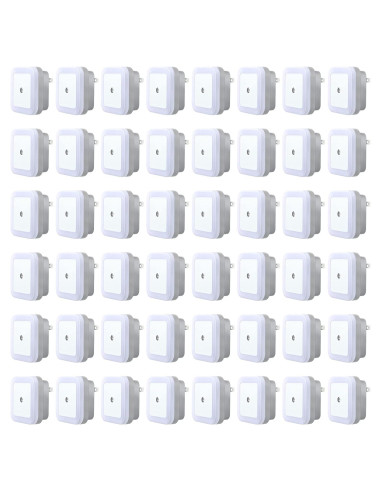 48 Luces Nocturnas LED Tuanse con Sensor Inteligente Blancas