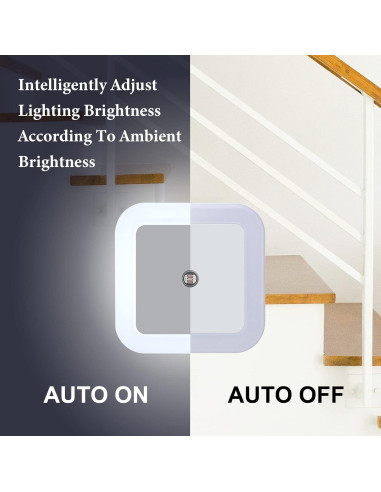 48 Luces Nocturnas LED Tuanse con Sensor Inteligente Blancas