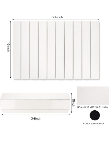 Alfombrilla de Secado de Piedra Diatomita Kesaplan 61x41cm Antideslizante