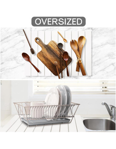 Alfombrilla de Secado de Piedra Diatomita Kesaplan 61x41cm Antideslizante