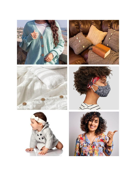 100 Botones de Madera Mandala Crafts 25mm para Manualidades