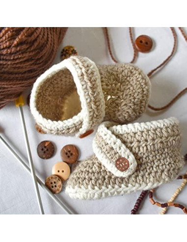 100 Botones de Madera Mandala Crafts 25mm para Manualidades