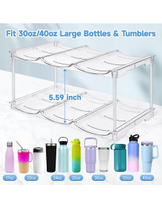 Organizador Apilable para Botellas de Agua Spospo 3 Pack 2