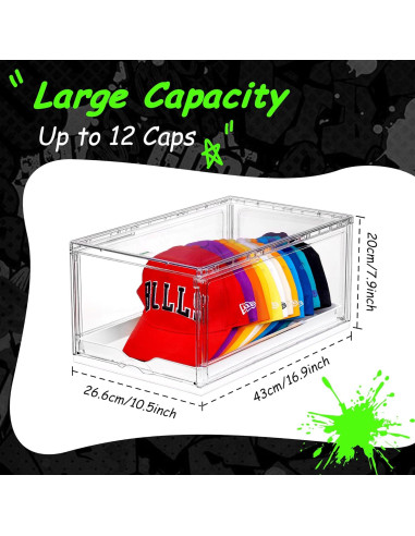 Organizador de Sombreros Vtopmart 2 Pack con Bandeja Deslizante