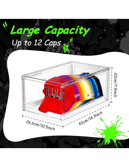 Organizador de Sombreros Vtopmart 2 Pack con Bandeja Deslizante