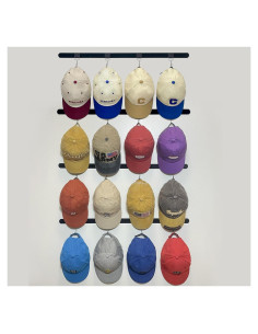 Organizador de Sombreros Adhesivo ETOWIFA - Soporte para 48 Gorras