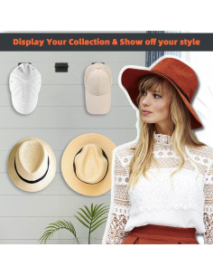 Ganchos Adhesivos para Sombreros KOVSPO 10 Pcs Minimalista 2
