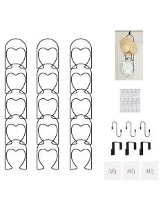 Soporte para Gorras LINFIDITE 15 Piezas Montaje en Pared
