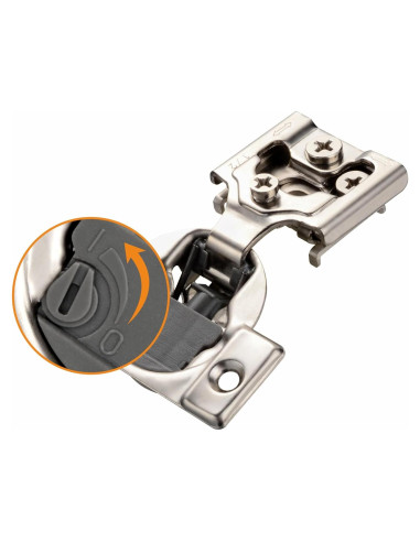 Paquete de 50 bisagras STIANC 4D 1/2" superposición cierre suave