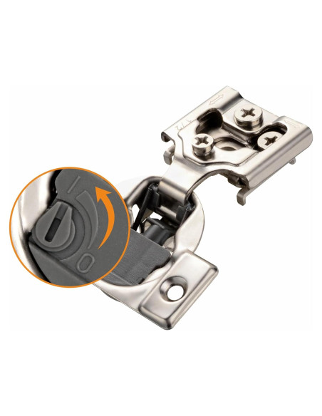 Paquete de 50 bisagras STIANC 4D 1/2" superposición cierre suave