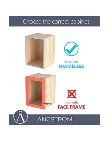 Juego de 10 Bisagras Ocultas ANGSTROM Cierre Suave 2D Inset