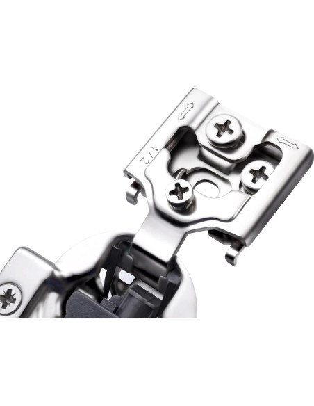 Paquete de 20 bisagras de cierre suave Luokim 35mm acero inoxidable