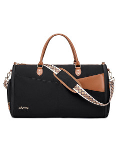 Bolsa de viaje Joyrally 2 en 1 para ropa y zapatos - Negra