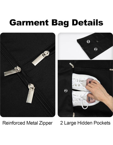 Bolsa de Ropa Elite Dance Gear 132 cm Negra 2 Paquetes