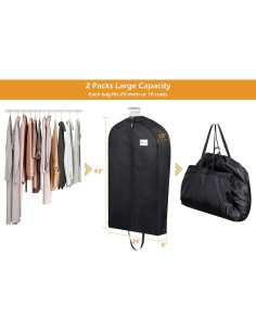 Bolsas de Ropa MISSLO para Viaje y Almacenamiento 2 Pzs 2