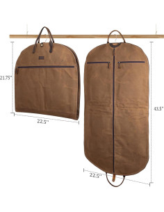 Bolsa de Viaje Polare 110 cm Lona Impermeable Cuero Marrón 2
