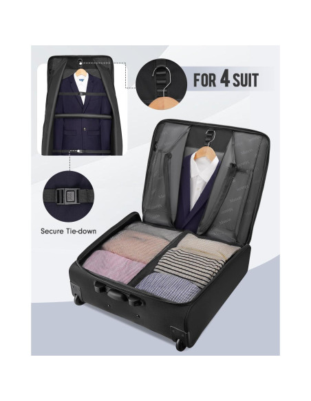 Bolsa de Ropa Rodante MATEIN con Compartimento para Laptop 17.3"