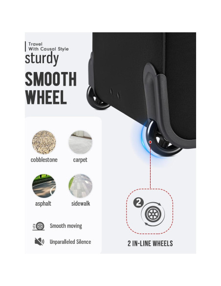 Bolsa de Ropa Rodante MATEIN con Compartimento para Laptop 17.3"