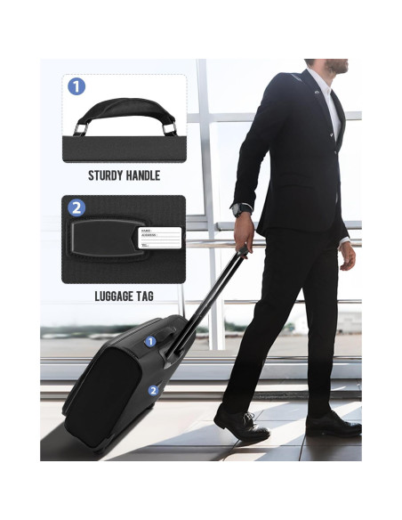Bolsa de Ropa Rodante MATEIN con Compartimento para Laptop 17.3"