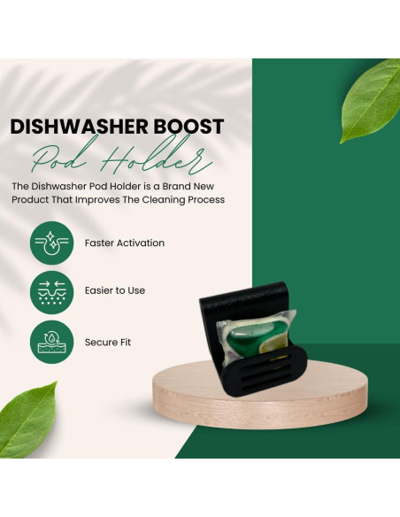 Soporte para cápsulas de lavavajillas Chatelet - Paquete de 3, Negro