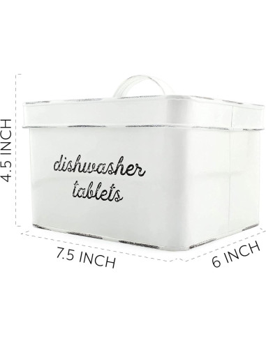 Soporte para Cápsulas de Lavavajillas AuldHome Blanco 3 Cuartos