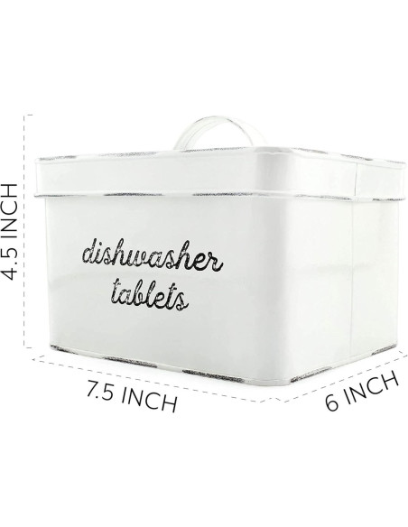 Soporte para Cápsulas de Lavavajillas AuldHome Blanco 3 Cuartos