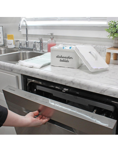 Soporte para Cápsulas de Lavavajillas AuldHome Blanco 3 Cuartos